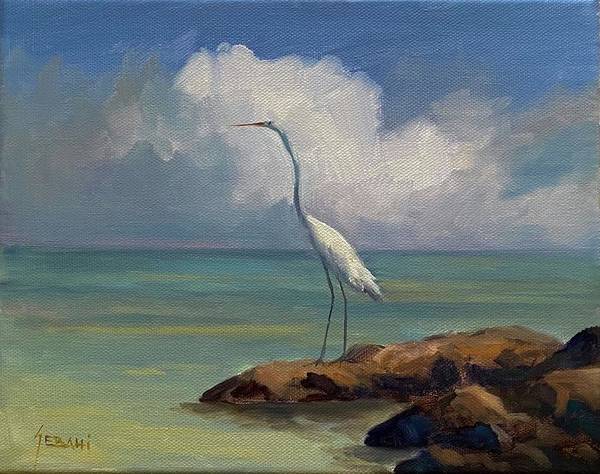 Beyond the Horizon Coastal Seascape Art Print - Art Print