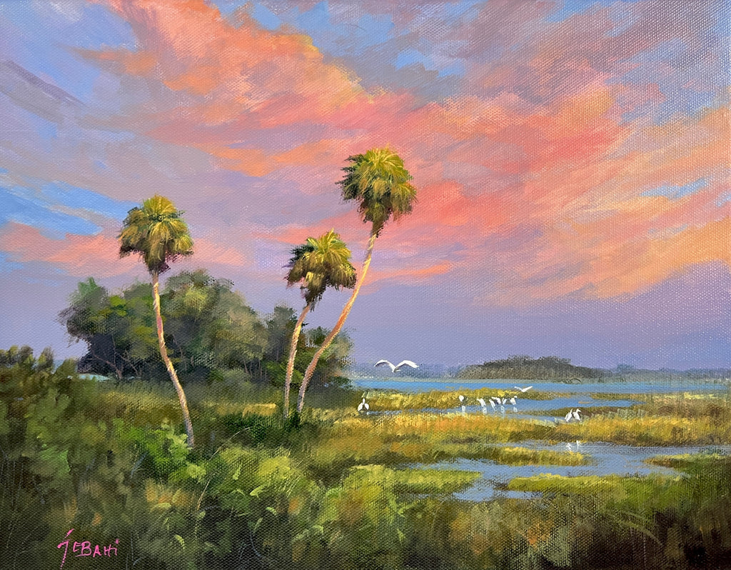 Florida Wetlands and Wildlife Landscape. Original