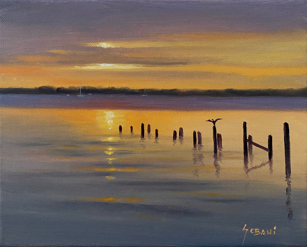 Coastal Sunset Seascape. Original!