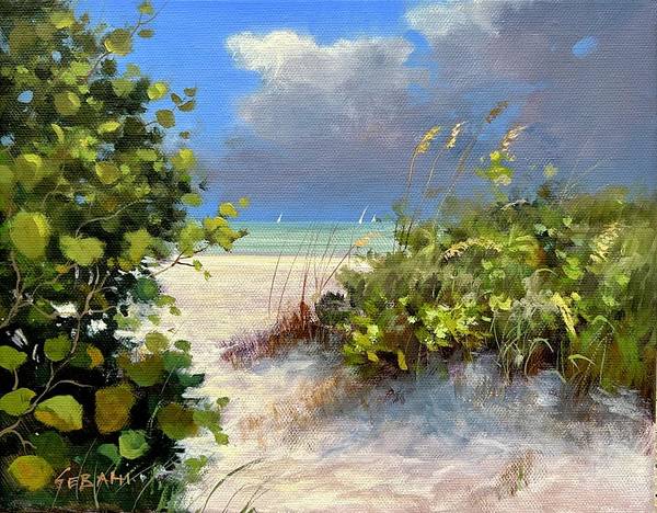 Naples beach, Florida Seascape Art Print - Art Print