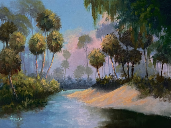 Florida River and Palms