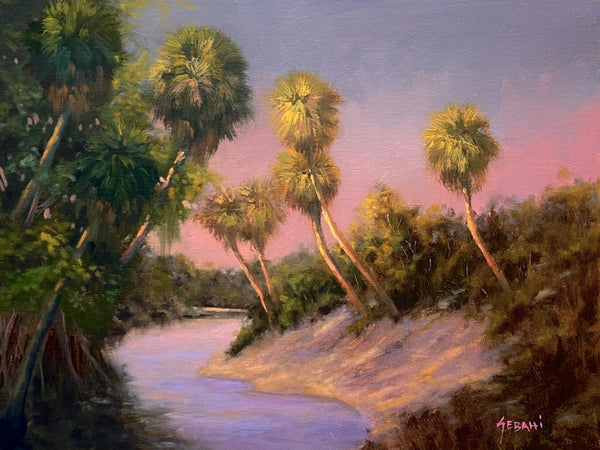 Florida Sunset River Bend