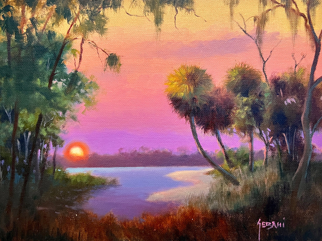 Sunset on the River, Florida Landscape