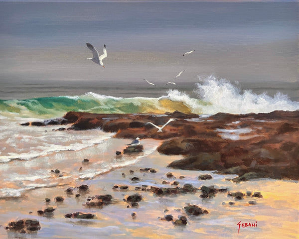 A Overcast Day Coastal Scene