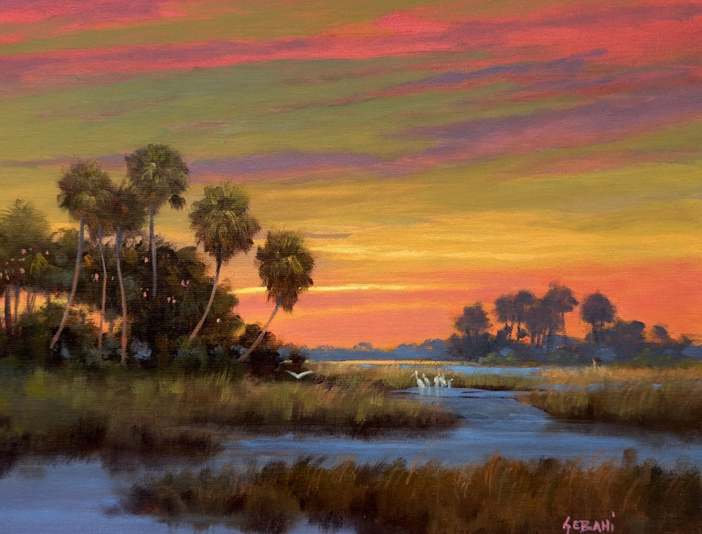 Florida Backcountry Orange Skies