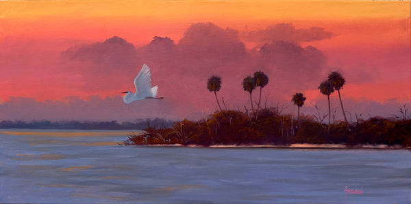 Sebastian Inlet and Egret, Florida