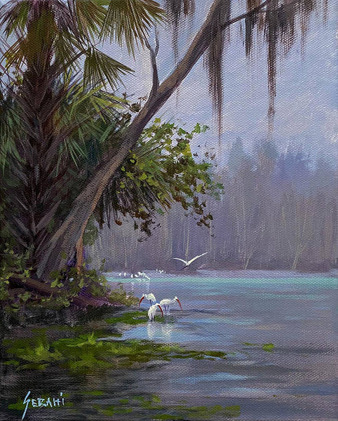 Florida Landscape and Wildlife Art Print  - Art Print