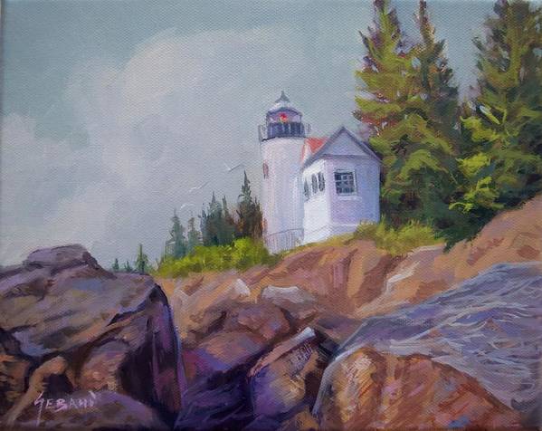 Bass Harbour Lighthouse Art Print - Art Print