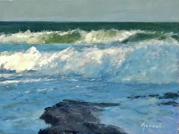 Florida Beach Seascape Art print - Art Print