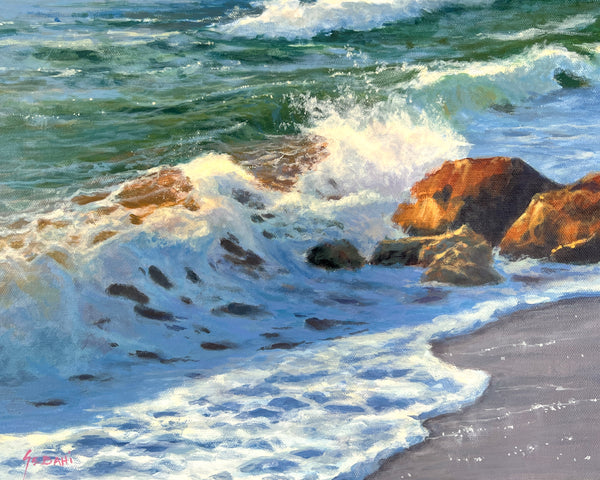 Afternoon Breaks Coastal Seascape