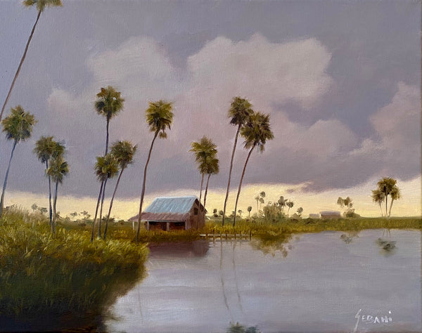 Life on the River Florida landscape. Original
