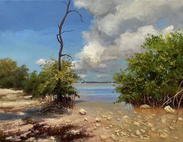 Key Largo, Florida seascape Art Print. - Art Print