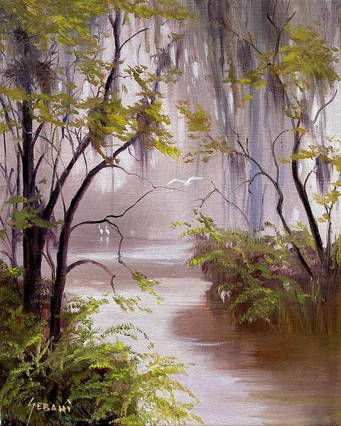 Mystical Florida  Wetland Landscape Art Print  - Art Print
