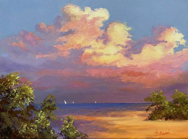 Sunset over the Florida Keys Art Print  - Art Print